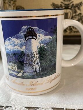 Amelia island lighthouse mug ceramic coffee cup